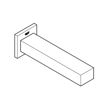 GROHE 13303000 - EUROCUBE kádleeresztő 170 mm fényes króm