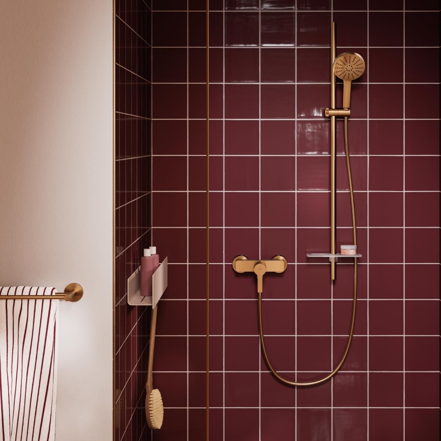 GROHE 134863DL00 - VITALIO JOY+ kézi zuhany, 120 mm, szálcsiszolt réz