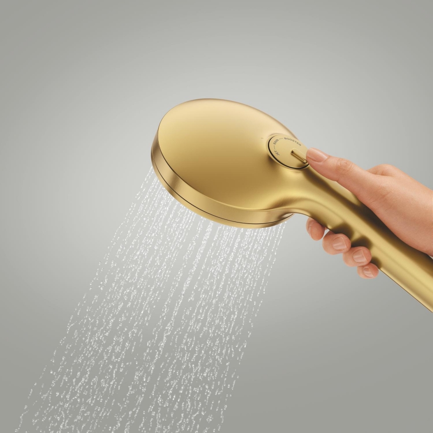 GROHE 134863GN00 - VITALIO JOY+ kézi zuhany, 120 mm, szálcsiszolt arany