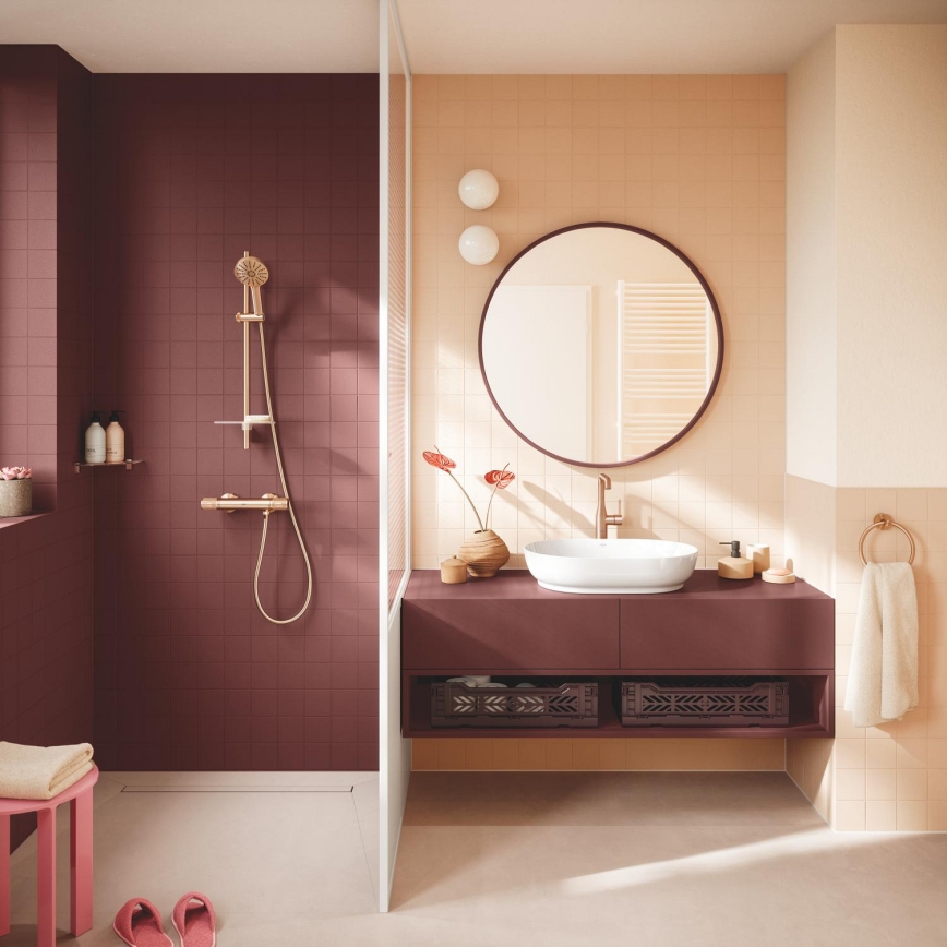 GROHE 134866DL00 - VITALIO JOY+ 120 mm zuhanyszett, rézszínű