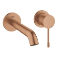 GROHE 19408DL1 - Kétlyukú ESSENCE mosdócsaptelep, 183 mm, bronz