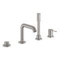 GROHE 19578DC1 - ESSENCE négylyukú kádcsaptelep, nemesacél