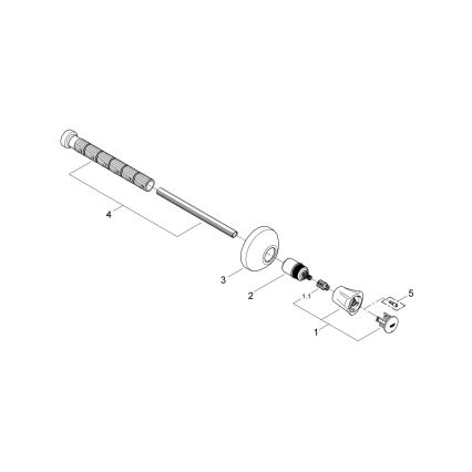 GROHE 19806001 - COSTA L beépített szelep fedőeleme 20–200 mm, fényes króm
