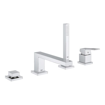 GROHE 19897001 - EUROCUBE négylyukú kádcsaptelep, fényes króm