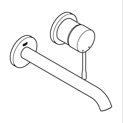 GROHE 19967DL1 - ESSENCE 230 mm bronzszínű kétlyukú mosdócsaptelep