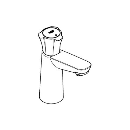 GROHE 20186001 - COSTA L álló csaptelep DN 15, fényes króm