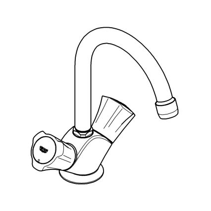 GROHE 21375001 - COSTA L mosdócsaptelep, fényes króm