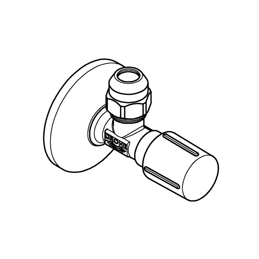 GROHE 22037GN0 - Sarokszelep UNIVERSAL G12” × G38” sárgaréz