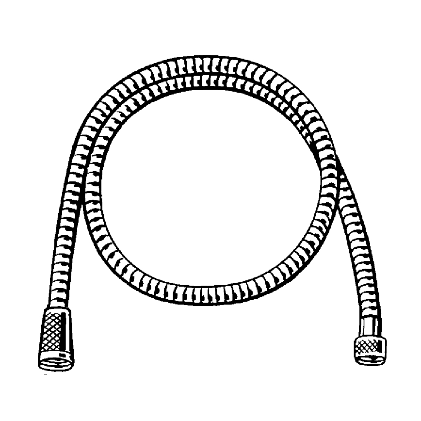 GROHE 22108000 - VITALIOFLEX METAL LONG-LIFE zuhanycső, 1500 mm, króm