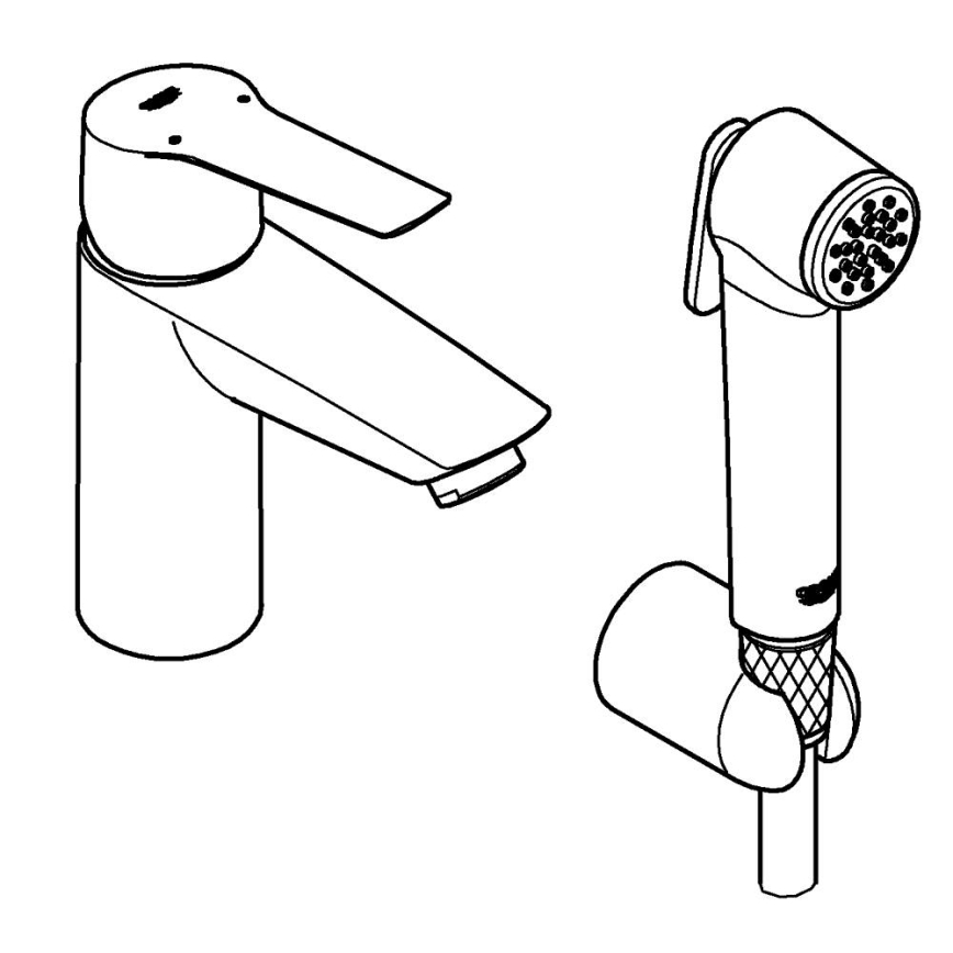 GROHE 231232433 - START mosdócsaptelep DN 15, S méret, fekete