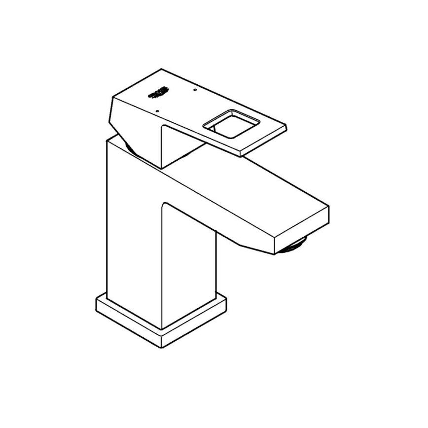 GROHE 2313200E - EUROCUBE S méretű mosdócsaptelep fényes króm