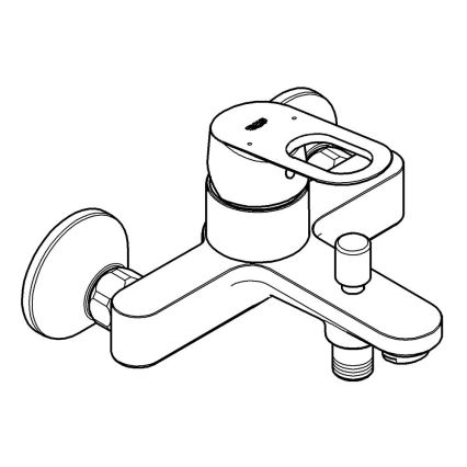GROHE 23341000 - BAULOOP kádcsaptelep DN 15, fényes króm