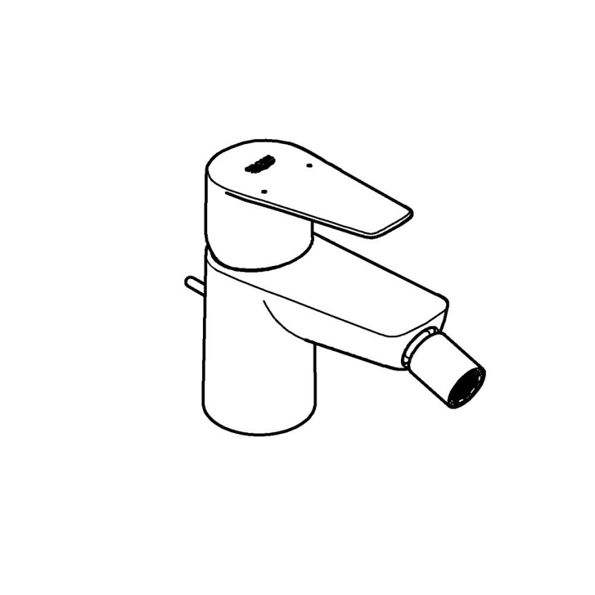 GROHE 23345001 - START EDGE bidé csaptelep fényes króm