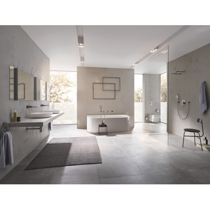 GROHE 23444AL1 - Rejtett beépítésű mosdócsaptelep LINEARE 207 mm grafit