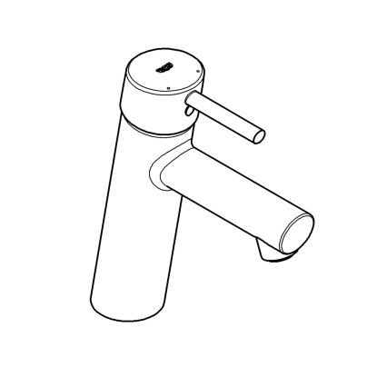 GROHE 23451001 - Mosdó csaptelep CONCETTO DN 15 fényes króm