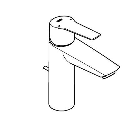 GROHE 234552432 - START mosdócsaptelep 192 mm fekete