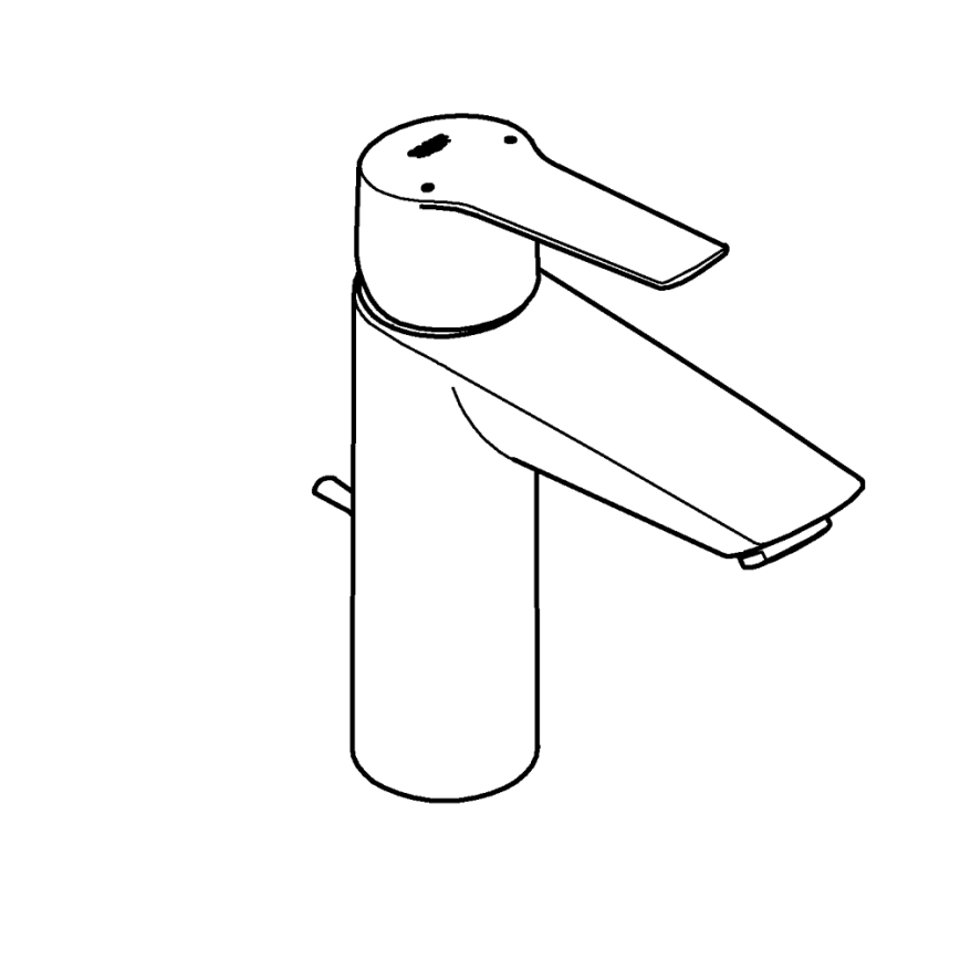 GROHE 234552432 - START mosdócsaptelep 192 mm fekete