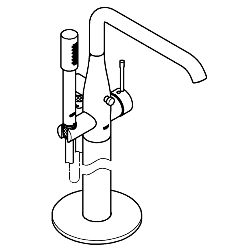 GROHE 23491DC1 - ESSENCE kádcsaptelep 277 mm rozsdamentes acél