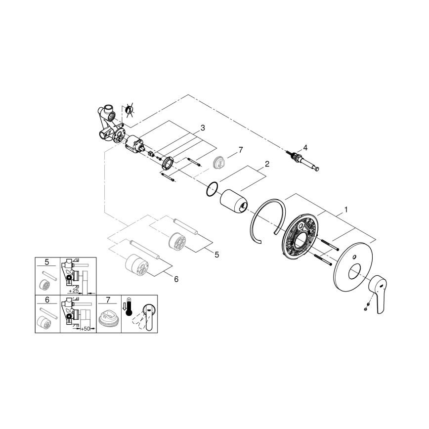 GROHE 23558002 - START kádcsaptelep, fényes króm