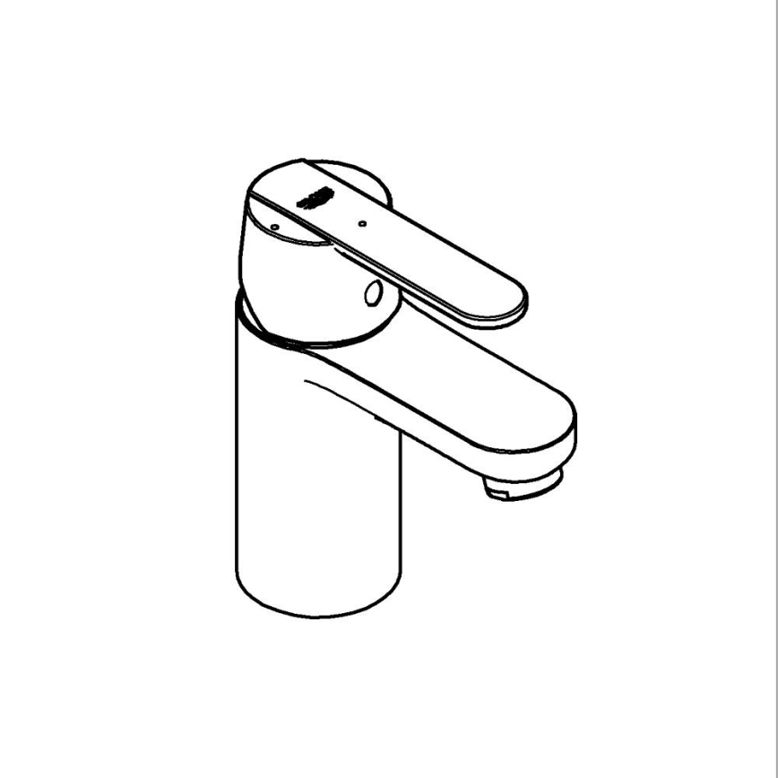 GROHE 23586LS0 - GET mosdócsaptelep, S méret, fehér