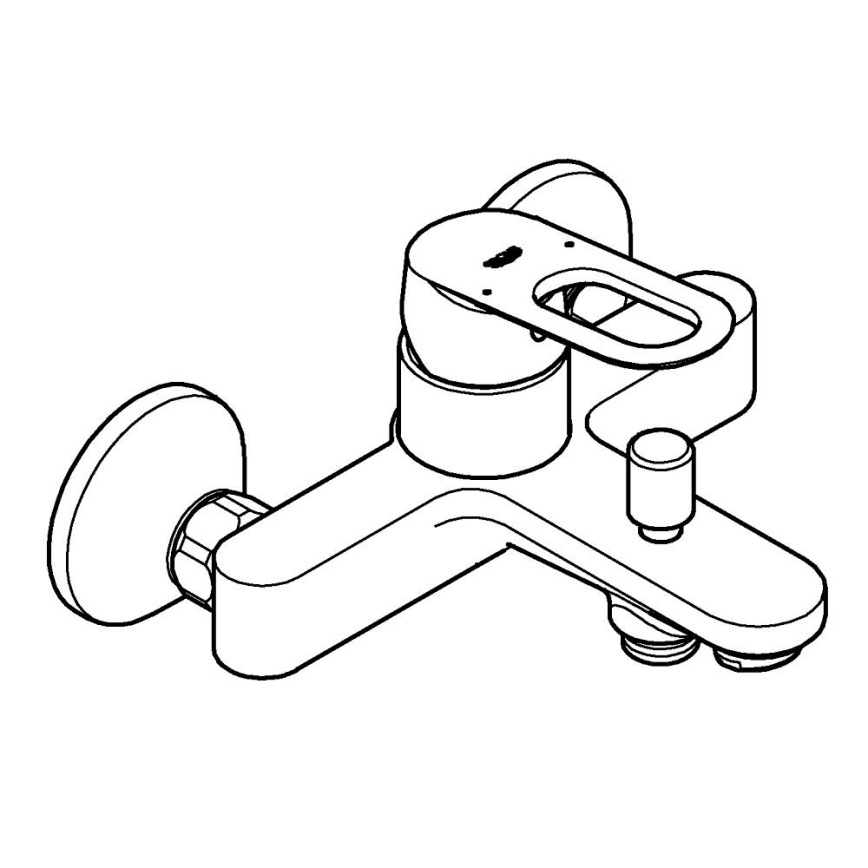 GROHE 23603000 - BAULOOP kádcsaptelep DN 15, fényes króm