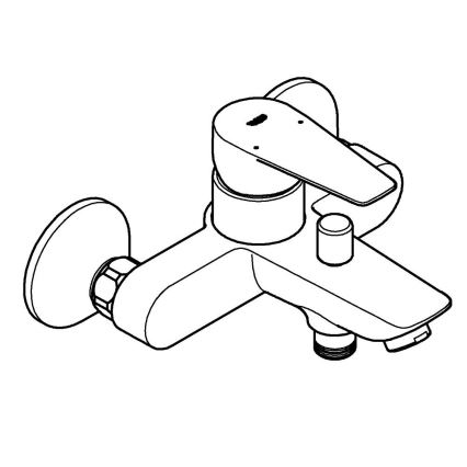 GROHE 23605001 - BAUEDGE kádcsaptelep 150±15 mm, fényes króm