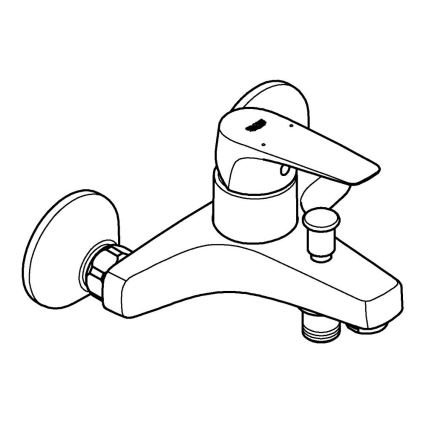 GROHE 23772000 - Kádcsaptelep START FLOW 150 mm, fényes króm