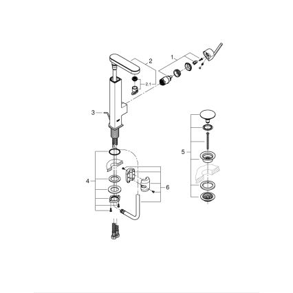 GROHE 23844003 - PLUS mosdócsaptelep, L méret, fényes króm