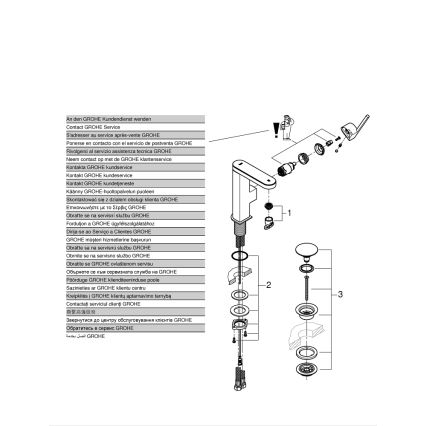 GROHE 23958003 - PLUS csaptelep, M méret, fényes króm