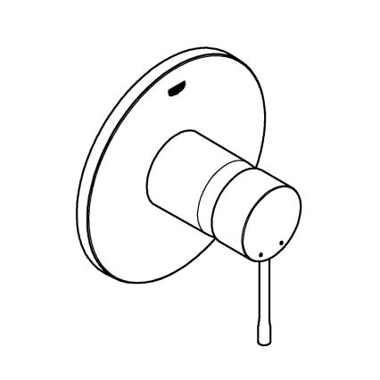GROHE 24057GN1 - ESSENCE zuhanycsaptelep szálcsiszolt arany
