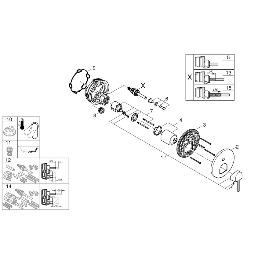 GROHE 24060003 - PLUS csaptelep fényes króm