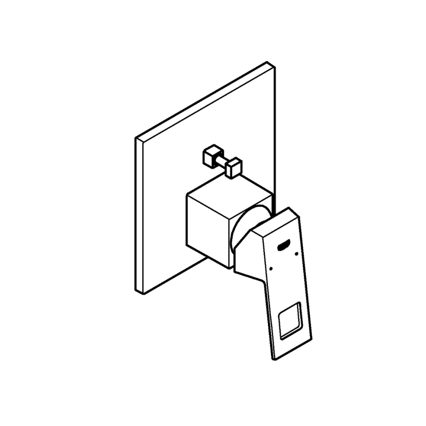 GROHE 24062000 - EUROCUBE mosdócsaptelep, fényes króm