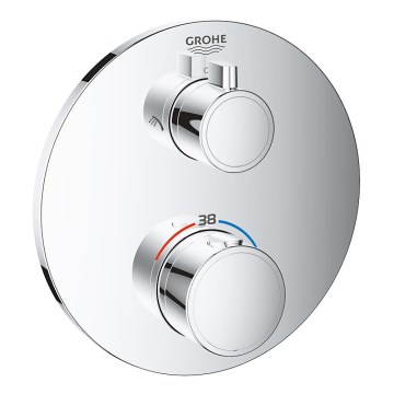 GROHE 24076000 - GROHTHERM termosztátos zuhanycsaptelep, fényes króm