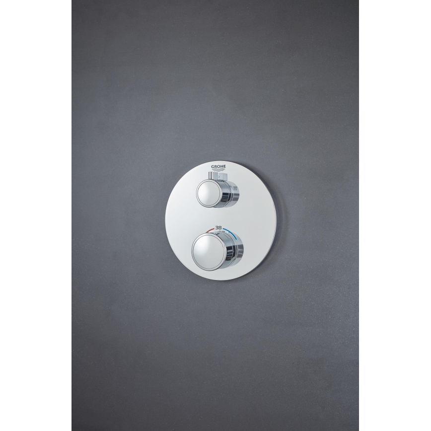 GROHE 24076000 - GROHTHERM termosztátos zuhanycsaptelep, fényes króm