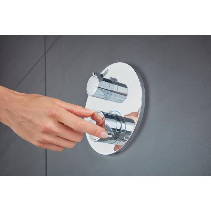 GROHE 24076000 - GROHTHERM termosztátos zuhanycsaptelep, fényes króm