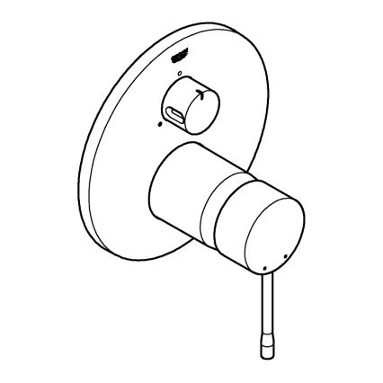 GROHE 24092001 - ESSENCE csaptelep, fényes króm