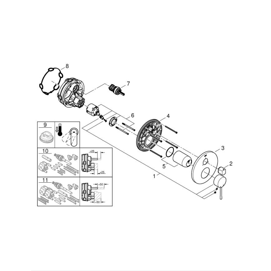 GROHE 24092DC1 - ESSENCE nemesacél csaptelep