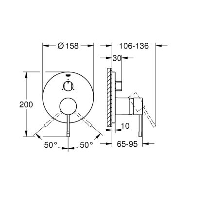 GROHE 24092DC1 - ESSENCE nemesacél csaptelep
