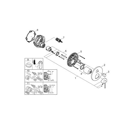 GROHE 24093003 - PLUS csaptelep, fényes króm