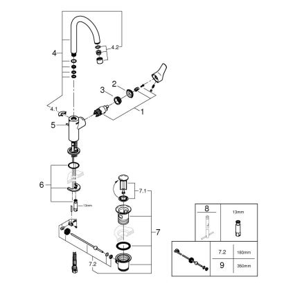 GROHE 24203002 - START mosdócsaptelep, L méret, fényes króm