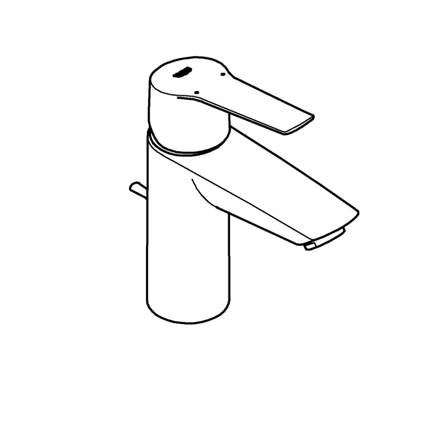 GROHE 242092432 - QUICKFIX START mosdócsaptelep 165 mm fekete