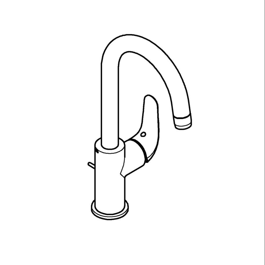 GROHE 24330001 - EUROSMART L mosdócsaptelep, fényes króm