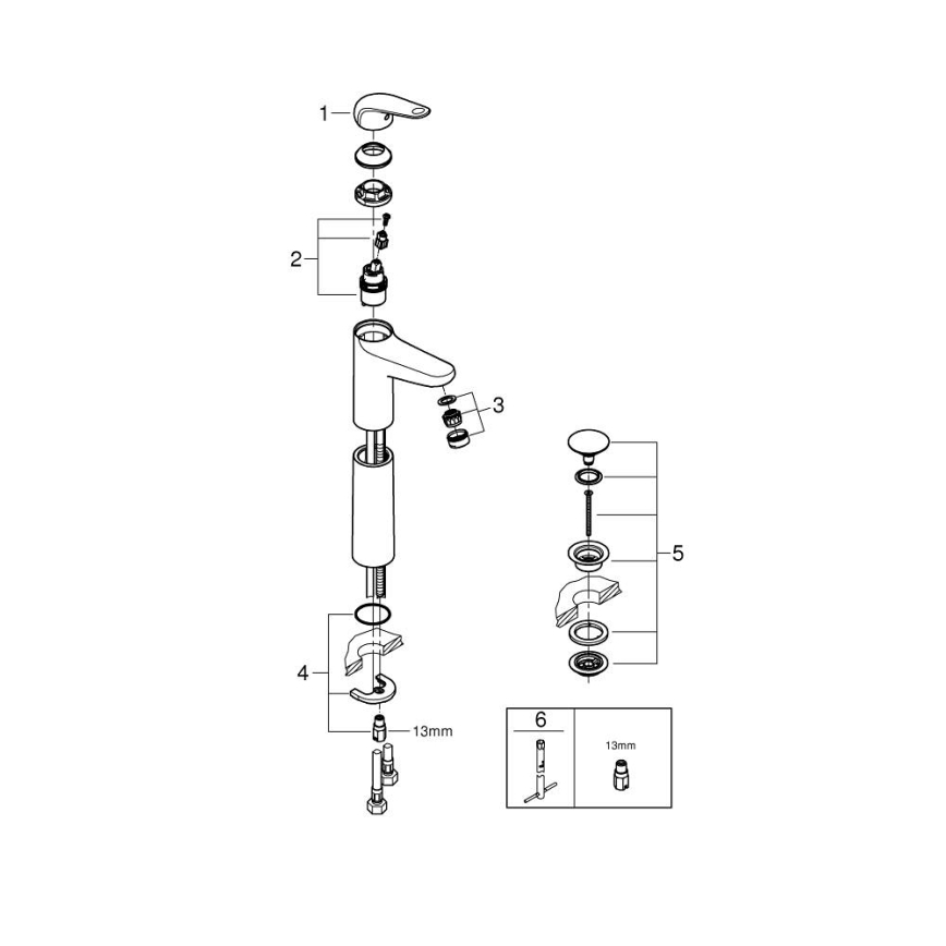 GROHE 24331001 - SWIFT mosdócsaptelep 319 mm fényes króm