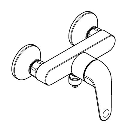 GROHE 24333001 - SWIFT DN 15 zuhanycsaptelep, fényes króm