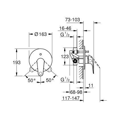 GROHE 24336001 - SWIFT kádcsaptelep DN 15 fényes króm