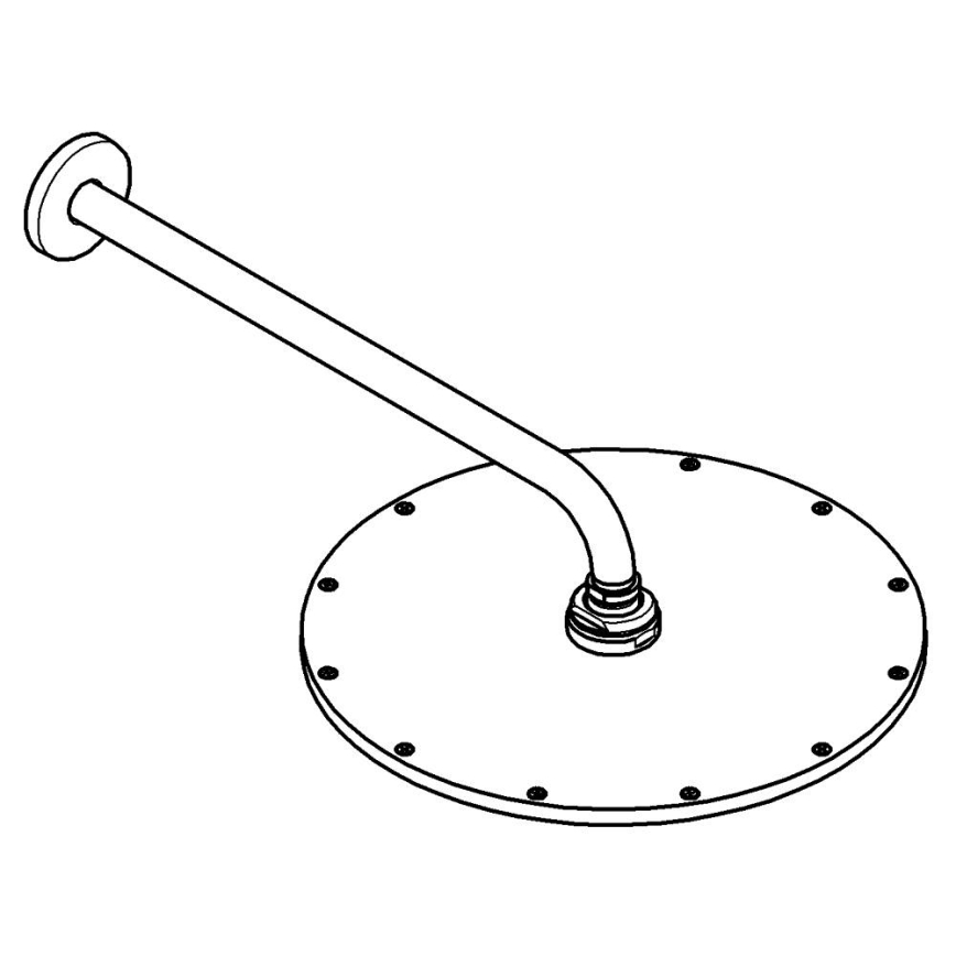 GROHE 26066GN0 - RAINSHOWER COSMOPOLITAN 310 zuhanyrózsa 380 mm arany