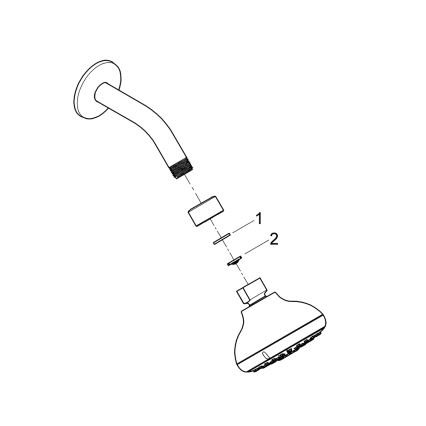 GROHE 26088001 - Zuhanyfej TEMPESTA 100 100 mm fényes króm