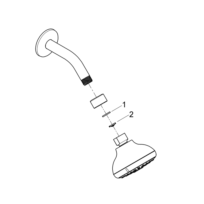 GROHE 26088001 - Zuhanyfej TEMPESTA 100 100 mm fényes króm