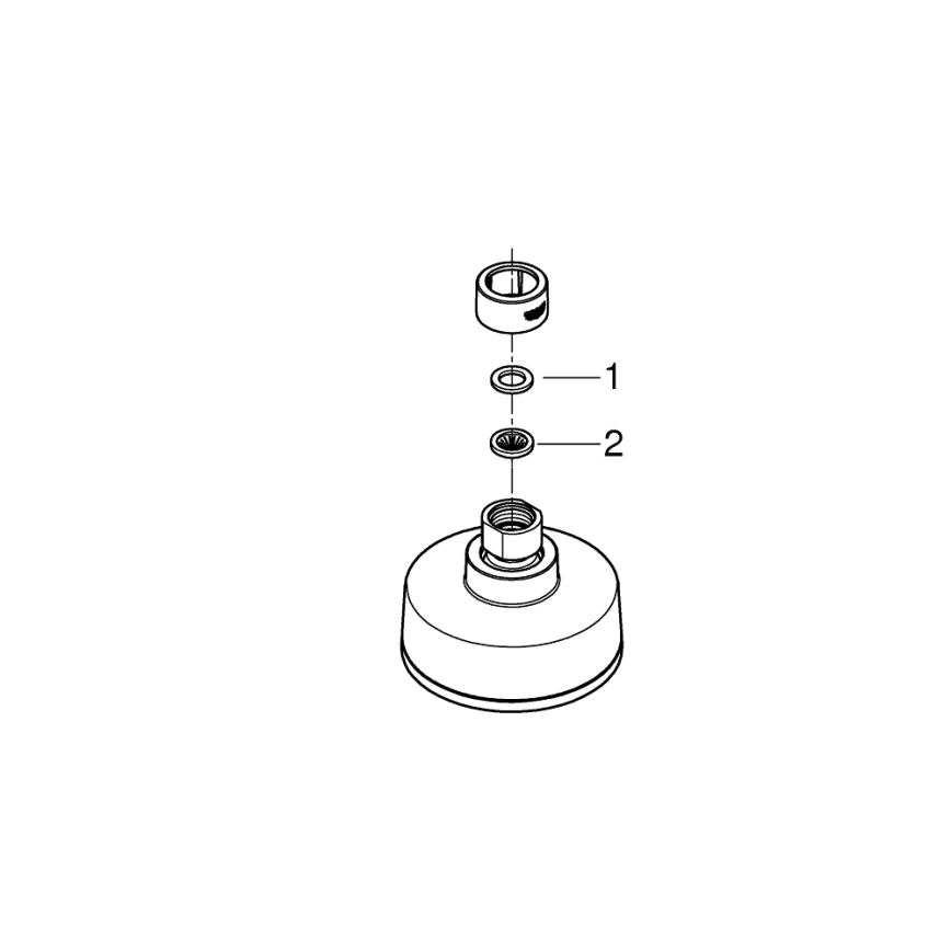 GROHE 26366001 - RAINSHOWER zuhanyfej, 210 mm, fényes króm