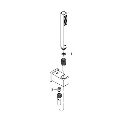 GROHE 26405000 - készlet falitartóval EUPHORIA CUBE STICK 1250 mm fényes króm